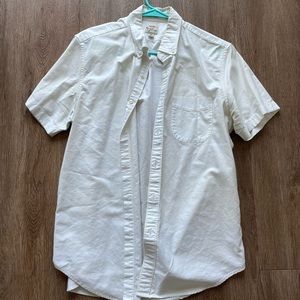 Jcrew Mens Short Sleeve Burton Down in White (Size M)